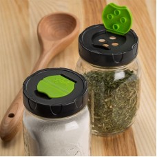 Ball Mason Dry Herb & Spice Storage Shaker Lids  Regular Mouth - pack of 2 